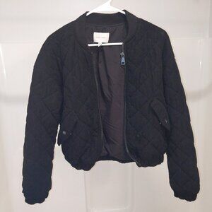 Love tree black lightweight winter jacket